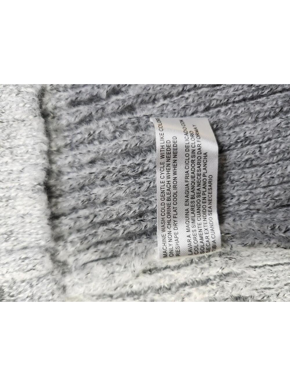 By Design Women's Gray Knit Embroidered Open Front Cardigan Sweater Floral L - Picture 11 of 12